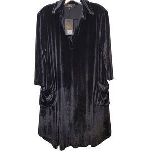 Lucky and Blessed Black Dress with Pockets